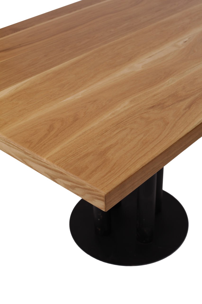 Столешница квадратная 60*60 из дубовых ламелей